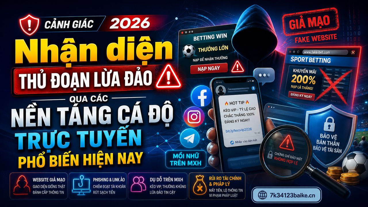 Nhận diện thủ đoạn lừa đảo qua các nền tảng cá độ trực tuyến phổ biến hiện nay