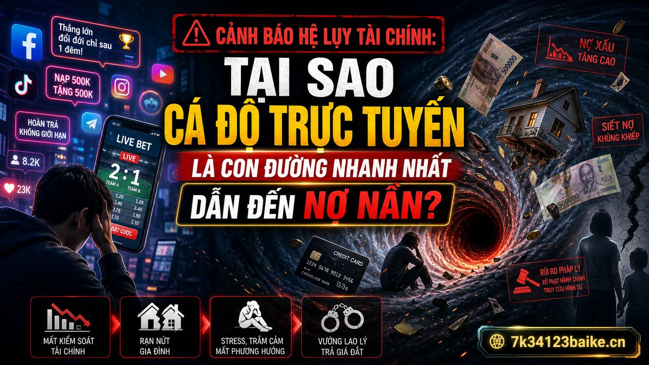 Cảnh báo hệ lụy tài chính: Tại sao cá độ trực tuyến là con đường nhanh nhất dẫn đến nợ nần?