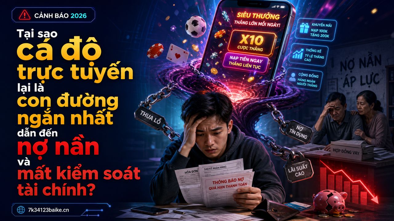 Tại sao cá độ trực tuyến lại là con đường ngắn nhất dẫn đến nợ nần và mất kiểm soát tài chính?
