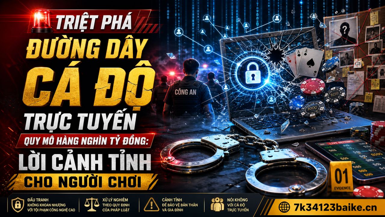 Triệt phá đường dây cá độ trực tuyến quy mô hàng nghìn tỷ đồng: Lời cảnh tỉnh cho người chơi