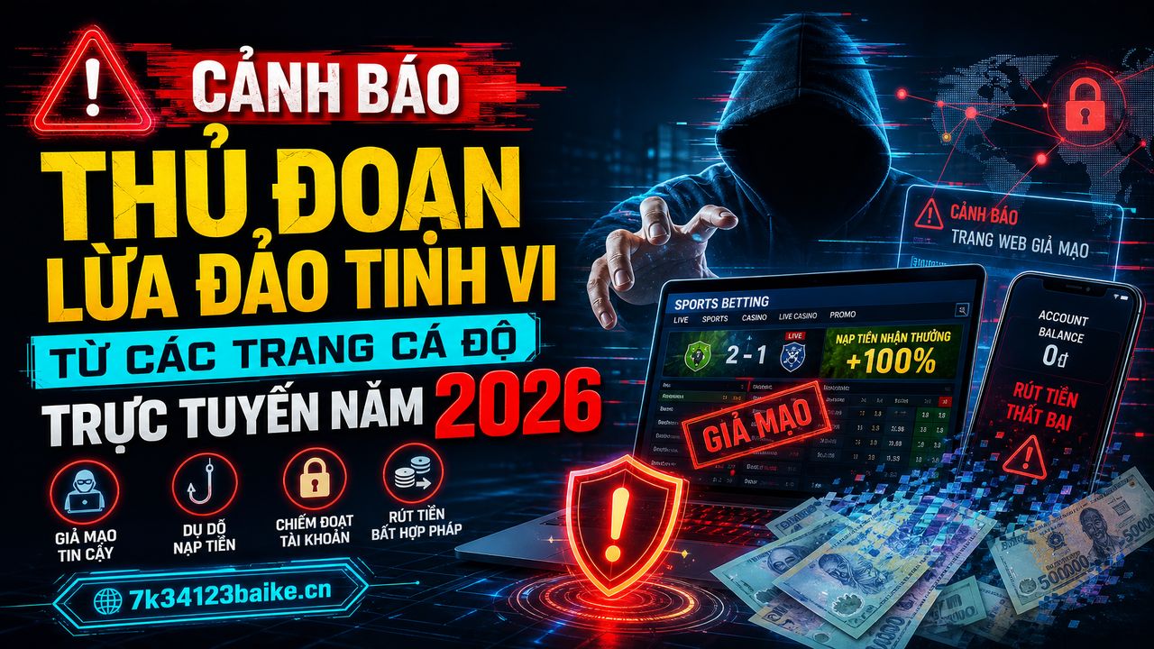 Cảnh báo thủ đoạn lừa đảo tinh vi từ các trang cá độ trực tuyến năm 2026