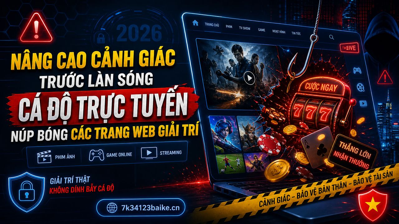 Nâng cao cảnh giác trước làn sóng cá độ trực tuyến núp bóng các trang web giải trí