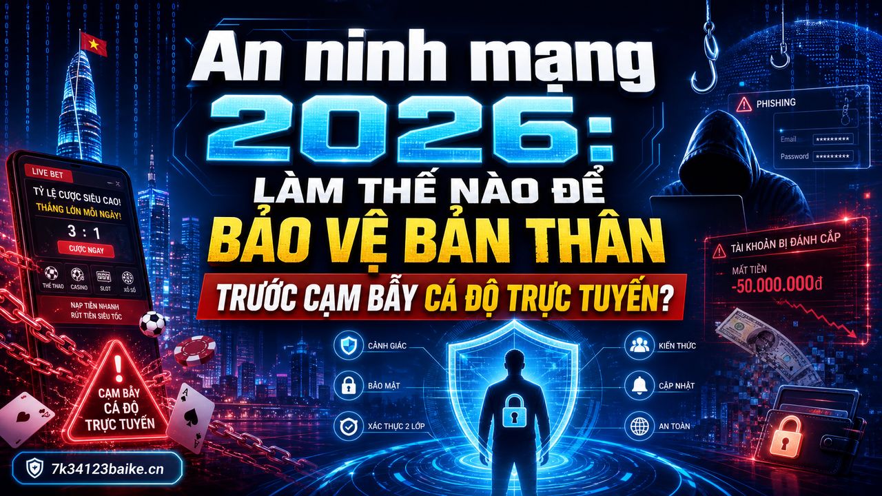 An ninh mạng 2026: Làm thế nào để bảo vệ bản thân trước cạm bẫy cá độ trực tuyến?