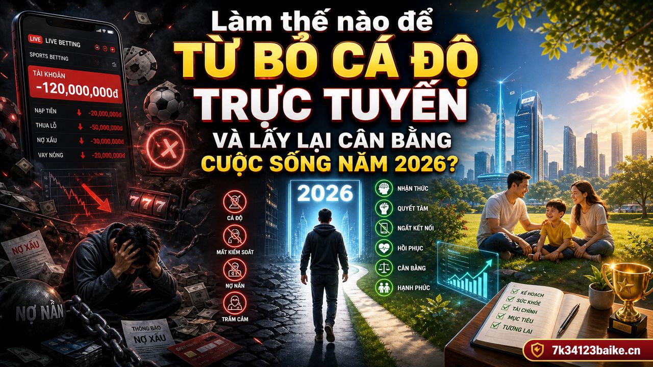 Làm thế nào để từ bỏ cá độ trực tuyến và lấy lại cân bằng cuộc sống năm 2026?
