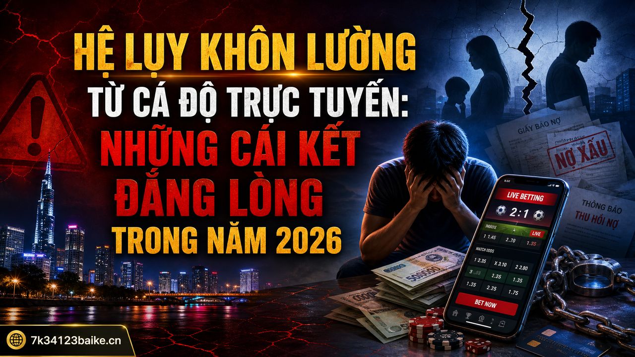 Hệ lụy khôn lường từ cá độ trực tuyến: Những cái kết đắng lòng trong năm 2026
