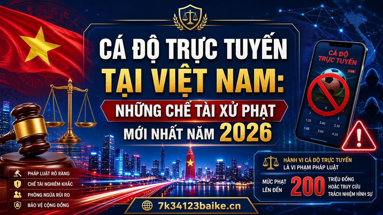 Cá độ trực tuyến tại Việt Nam: Những chế tài xử phạt mới nhất năm 2026