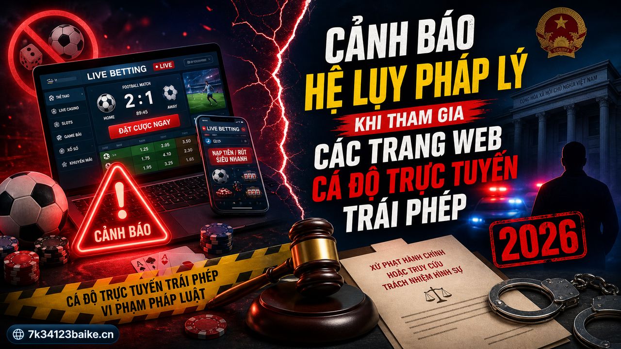 Cảnh báo hệ lụy pháp lý khi tham gia các trang web cá độ trực tuyến trái phép