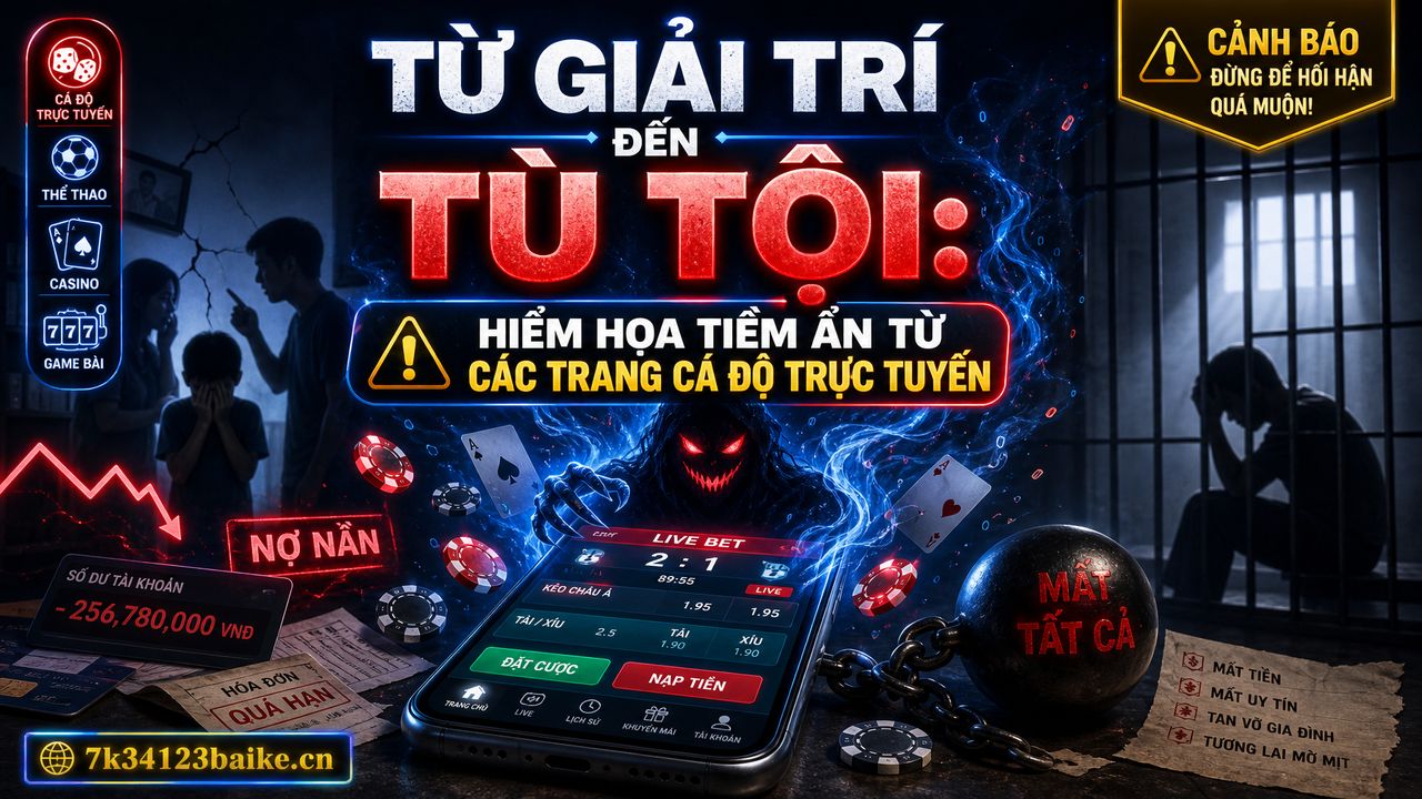 Từ giải trí đến tù tội: Hiểm họa tiềm ẩn từ các trang cá độ trực tuyến