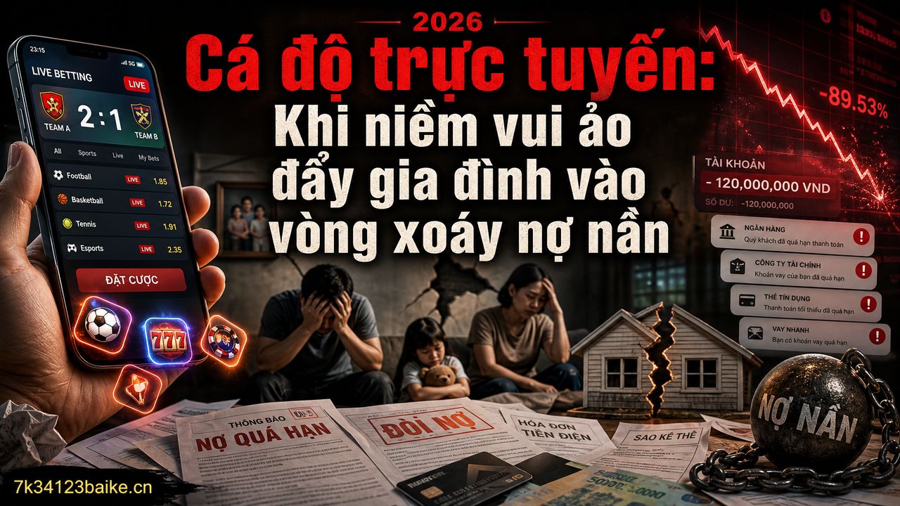 Cá độ trực tuyến: Khi niềm vui ảo đẩy gia đình vào vòng xoáy nợ nần