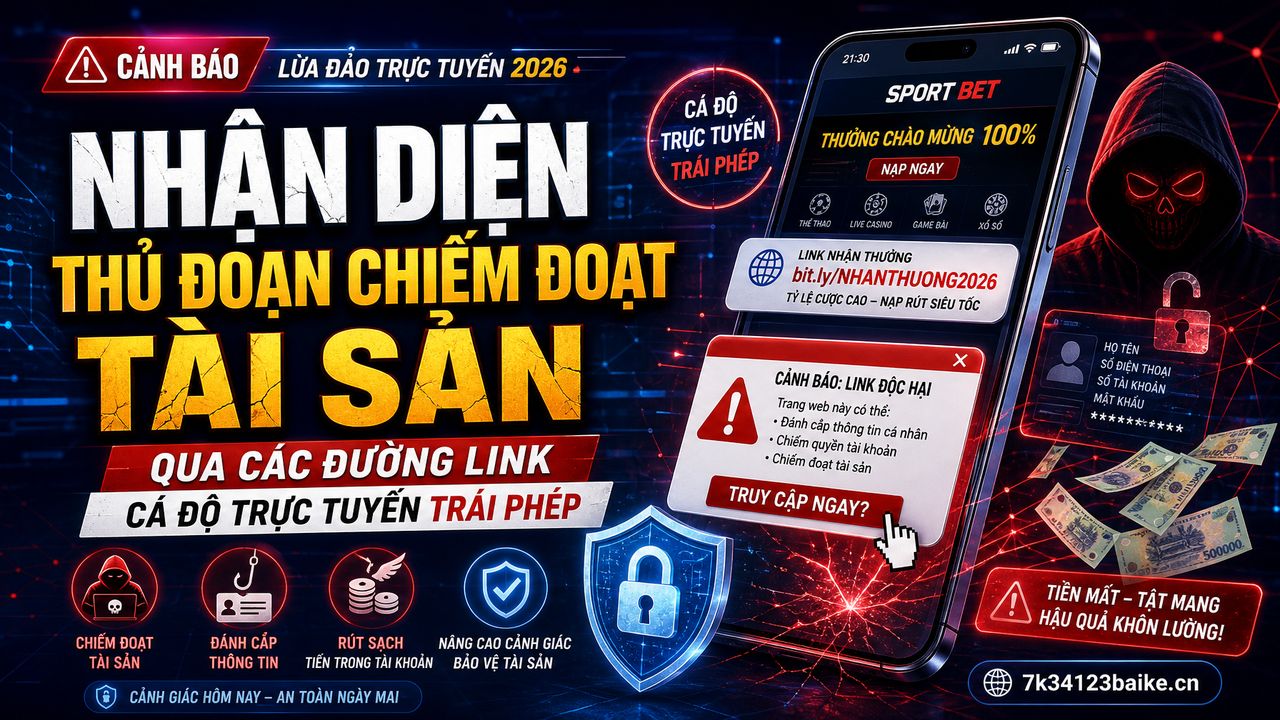 Nhận diện thủ đoạn chiếm đoạt tài sản qua các đường link cá độ trực tuyến trái phép